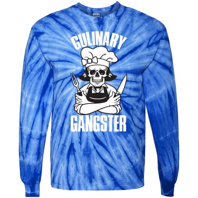 I Cook Funny Culinary Gangster Chef Who Loves Cooking Gift Tie-Dye Long Sleeve Shirt