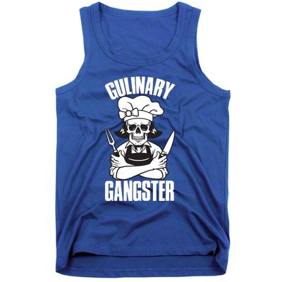 I Cook Funny Culinary Gangster Chef Who Loves Cooking Gift Tank Top