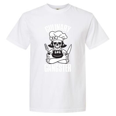 I Cook Funny Culinary Gangster Chef Who Loves Cooking Gift Garment-Dyed Heavyweight T-Shirt