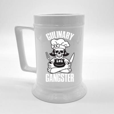 I Cook Funny Culinary Gangster Chef Who Loves Cooking Gift Beer Stein