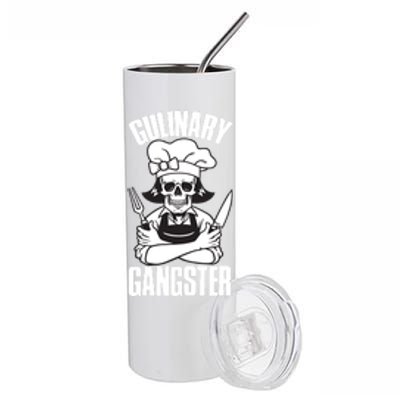 I Cook Funny Culinary Gangster Chef Who Loves Cooking Gift Stainless Steel Tumbler