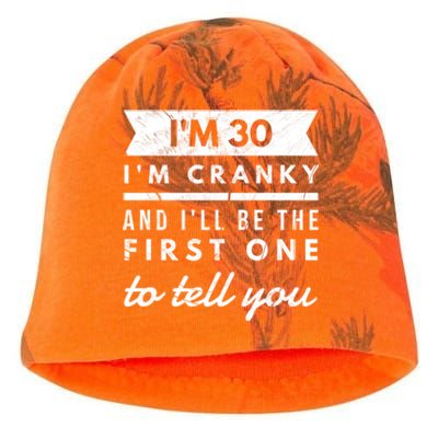 IM Cranky Funny 30th Birthday Gag Gift Idea Puns Gift Kati - Camo Knit Beanie