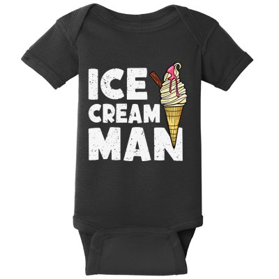 Ice Cream Funny Ice Cream Ice Cream Baby Bodysuit