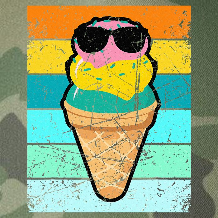 Ice Cream Funny Ice Cream Beach Pool Party Legacy Tie Dye Trucker Hat