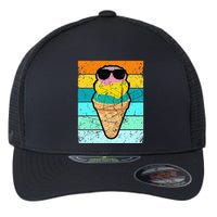 Ice Cream Funny Ice Cream Beach Pool Party Flexfit Unipanel Trucker Cap