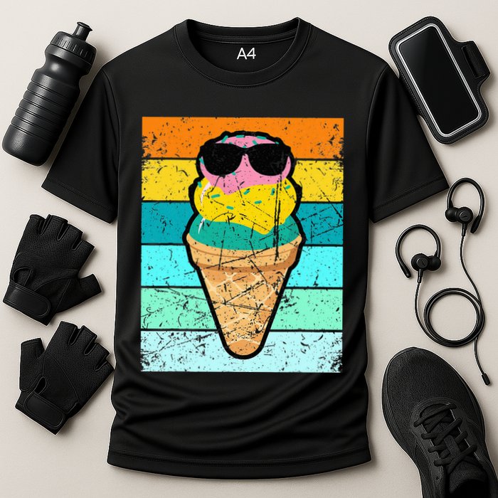 Ice Cream Funny Ice Cream Beach Pool Party Performance Shirt