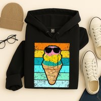 Ice Cream Funny Ice Cream Beach Pool Party Hoodie
