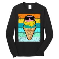 Ice Cream Funny Ice Cream Beach Pool Party Long Sleeve Shirt