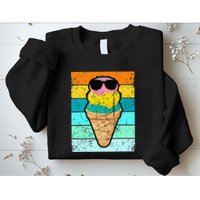 Ice Cream Funny Ice Cream Beach Pool Party Sweatshirt