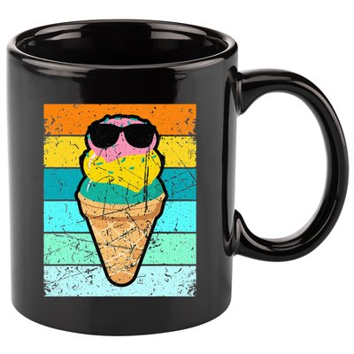 Ice Cream Funny Ice Cream Beach Pool Party 11oz C Handle Ceramic Mug