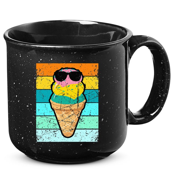 Ice Cream Funny Ice Cream Beach Pool Party 15oz Campfire Ceramic Mug