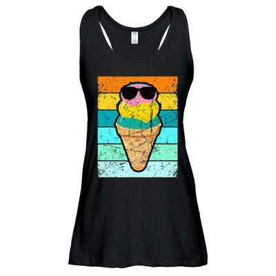 Ice Cream Funny Ice Cream Beach Pool Party Ladies Essential Flowy Tank