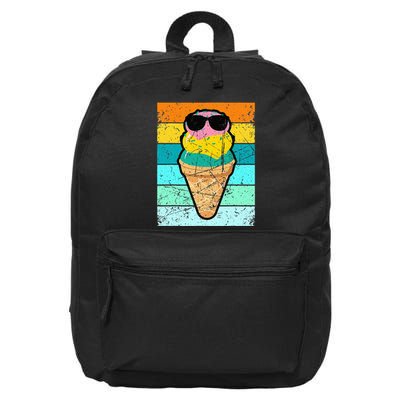 Ice Cream Funny Ice Cream Beach Pool Party 16 in Basic Backpack