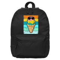 Ice Cream Funny Ice Cream Beach Pool Party 16 in Basic Backpack