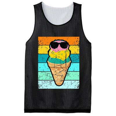 Ice Cream Funny Ice Cream Beach Pool Party Mesh Reversible Basketball Jersey Tank