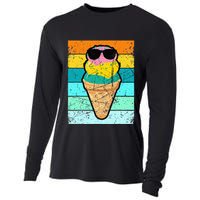 Ice Cream Funny Ice Cream Beach Pool Party Cooling Performance Long Sleeve Crew