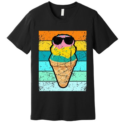 Ice Cream Funny Ice Cream Beach Pool Party Premium T-Shirt