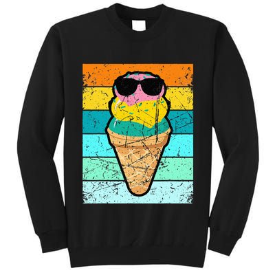 Ice Cream Funny Ice Cream Beach Pool Party Tall Sweatshirt