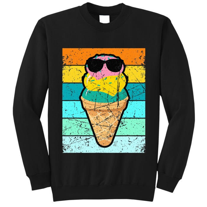 Ice Cream Funny Ice Cream Beach Pool Party Tall Sweatshirt