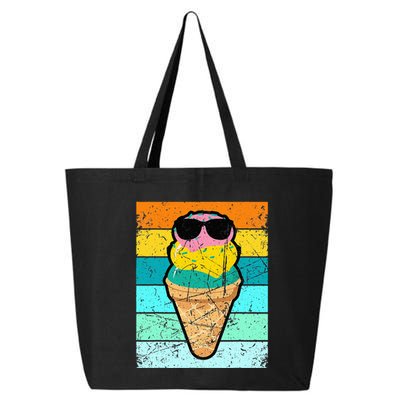 Ice Cream Funny Ice Cream Beach Pool Party 25L Jumbo Tote
