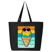 Ice Cream Funny Ice Cream Beach Pool Party 25L Jumbo Tote