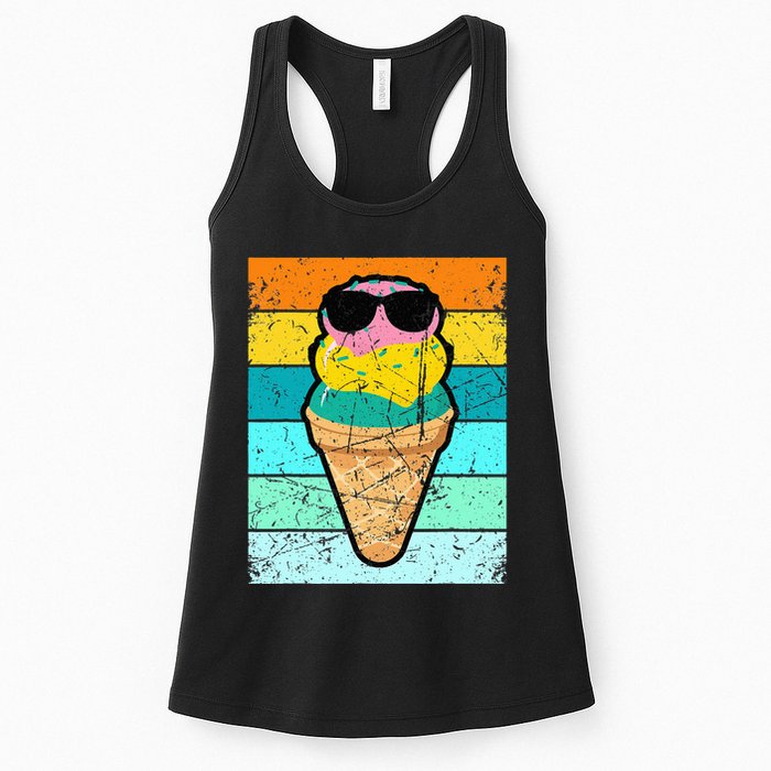 Ice Cream Funny Ice Cream Beach Pool Party Womens Tank Top