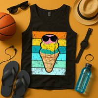 Ice Cream Funny Ice Cream Beach Pool Party Tank Top