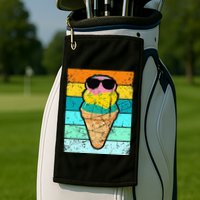 Ice Cream Funny Ice Cream Beach Pool Party Golf Towel