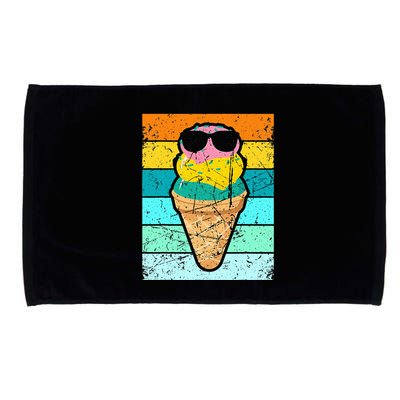 Ice Cream Funny Ice Cream Beach Pool Party Microfiber Hand Towel