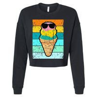 Ice Cream Funny Ice Cream Beach Pool Party Cropped Pullover Crew