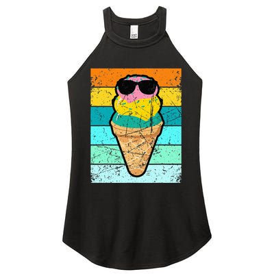 Ice Cream Funny Ice Cream Beach Pool Party Women's Perfect Tri Rocker Tank