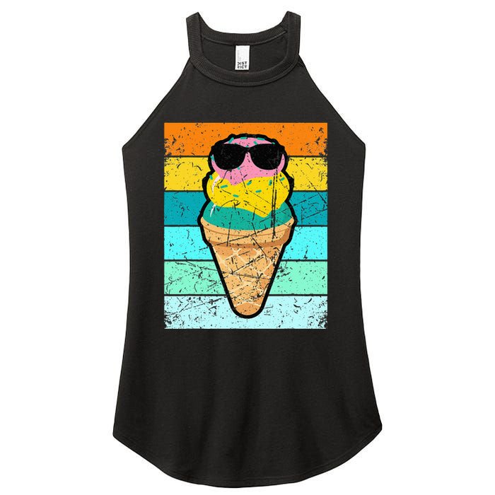 Ice Cream Funny Ice Cream Beach Pool Party Women's Perfect Tri Rocker Tank