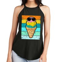 Ice Cream Funny Ice Cream Beach Pool Party Women's Perfect Tri Rocker Tank