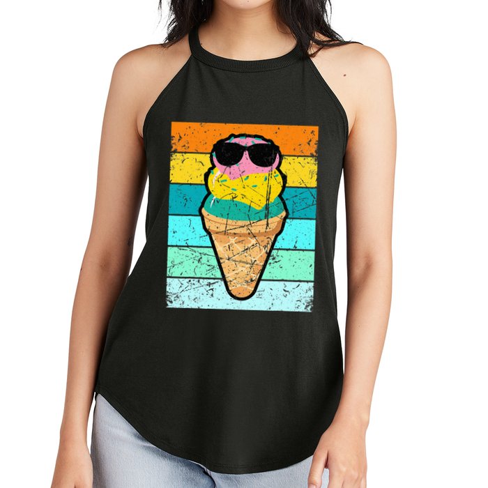 Ice Cream Funny Ice Cream Beach Pool Party Women's Perfect Tri Rocker Tank