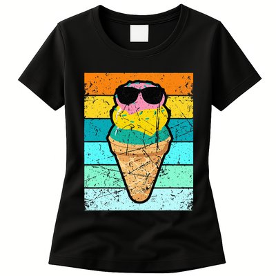 Ice Cream Funny Ice Cream Beach Pool Party Womens T-Shirt