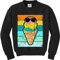 Ice Cream Funny Ice Cream Beach Pool Party Kids Sweatshirt