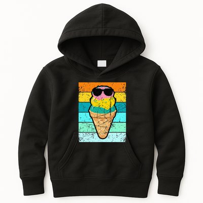 Ice Cream Funny Ice Cream Beach Pool Party Kids Hoodie