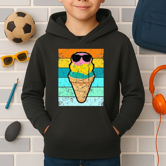 Ice Cream Funny Ice Cream Beach Pool Party Kids Hoodie