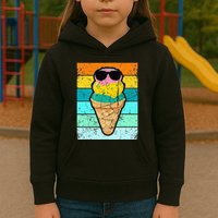 Ice Cream Funny Ice Cream Beach Pool Party Kids Hoodie