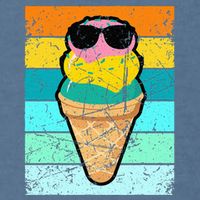 Ice Cream Funny Ice Cream Beach Pool Party Garment-Dyed Sweatshirt