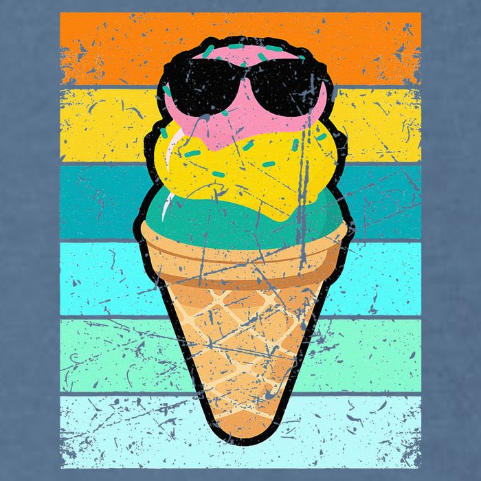 Ice Cream Funny Ice Cream Beach Pool Party Garment-Dyed Sweatshirt