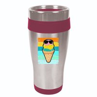 Ice Cream Funny Ice Cream Beach Pool Party 16oz Travel Tumbler