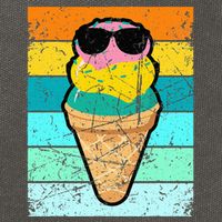 Ice Cream Funny Ice Cream Beach Pool Party Cotton Canvas Backpack