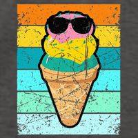 Ice Cream Funny Ice Cream Beach Pool Party Vector Backpack