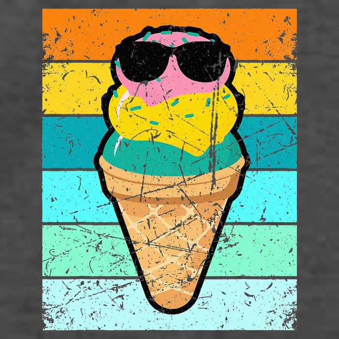 Ice Cream Funny Ice Cream Beach Pool Party Vector Backpack