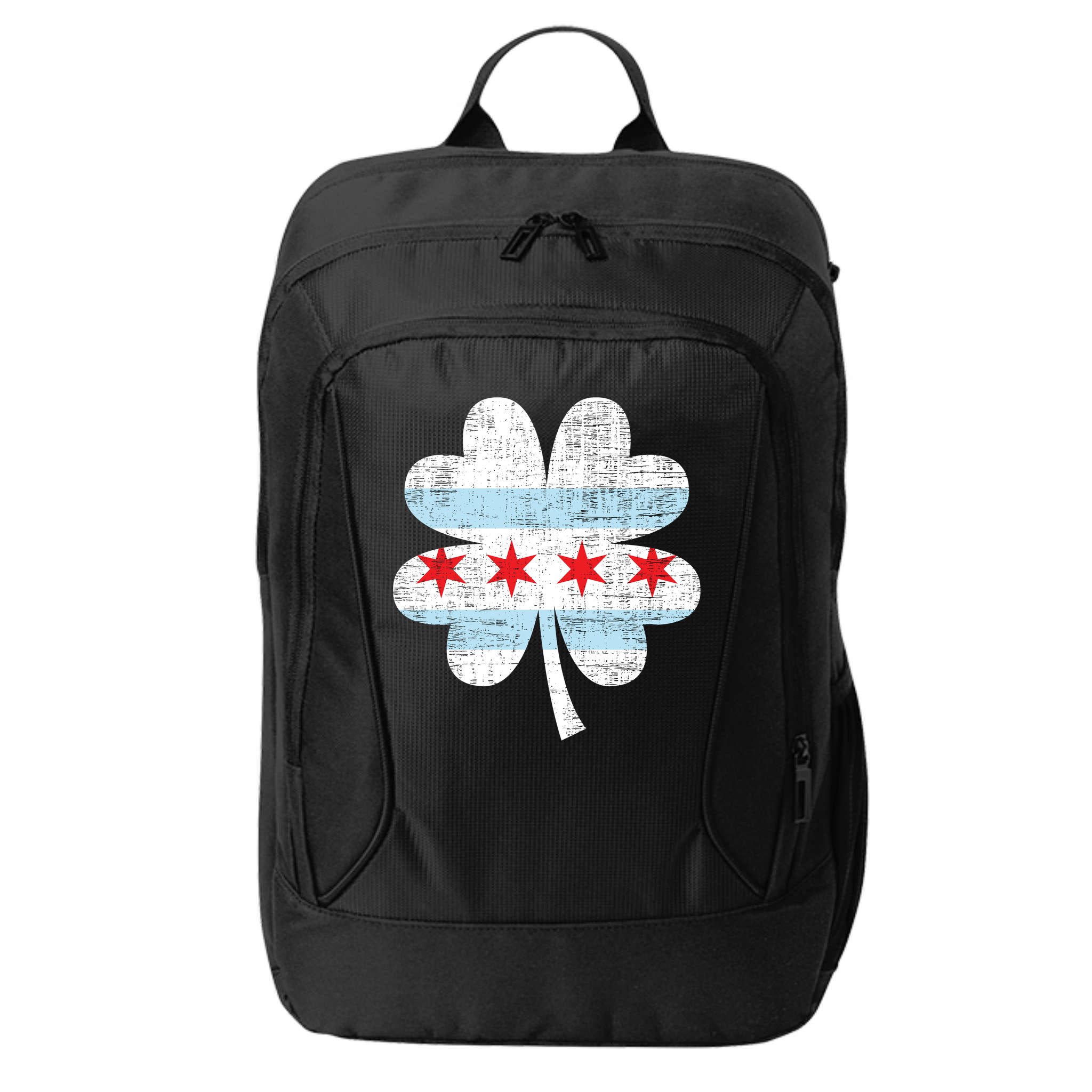 Irish Chicago Flag Shamrock St Patrick's Day City Backpack