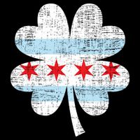 Irish Chicago Flag Shamrock St Patrick's Day Drawstring Bag