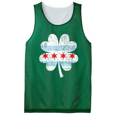 Irish Chicago Flag Shamrock St Patrick's Day Mesh Reversible Basketball Jersey Tank