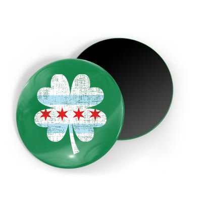 Irish Chicago Flag Shamrock St Patrick's Day Magnet