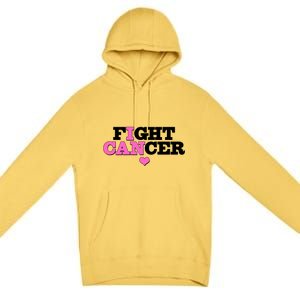 I Can Fight Cancer Breast Cancer Awareness Warrior Premium Pullover Hoodie